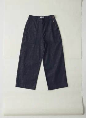 Annie Bio-Denim-Jeans mit seitlichen Knöpfen