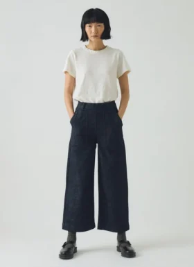 Annie Bio-Denim-Jeans mit seitlichen Knöpfen