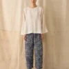 Batik-Hose mit Karomuster