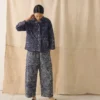 Batik-Hose mit Karomuster