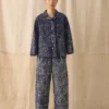 Batik-Hose mit Karomuster