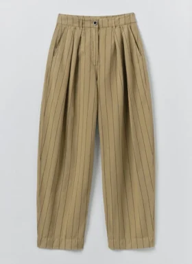 baumwoll leinen hose mit streifen und falten vorne 1 280x385 - Baumwoll-Leinen-Hose mit Streifen und Falten vorne