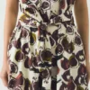 Baumwoll-Popeline-Kleid mit Feigenprint