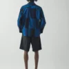 Baumwoll-Popeline-Shorts mit doppelten Falten Baumwoll-Popeline-Shorts mit doppelten Falten