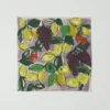 Baumwoll-Seiden-Bandana mit Obstmotiven Baumwoll-Seiden-Bandana mit Obstmotiven