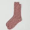 Baumwoll-Slub-Rippensocken