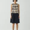 Baumwoll-Twill-Shorts mit Falten vorne Baumwoll-Twill-Shorts mit Falten vorne