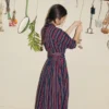Baumwoll-Wickel-Kleid „Pantry Stripe“