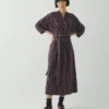 Baumwoll-Wickel-Kleid „Pantry Stripe“