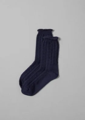 Baumwollsocken im Guernsey-Strick