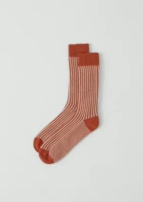 Baumwollsocken mit vertikalen Streifen