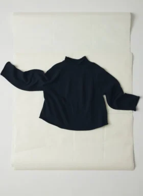 Bequemer Pullover aus Bio-Baumwolle und Leinen