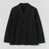 Überfärbter Blazer aus Baumwolle mit Mikro-Hahnentrittmuster