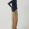 Bill-Hose aus Baumwoll-Canvas mit weitem Bein