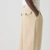 Bill-Hose aus Baumwoll-Canvas mit weitem Bein