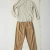 Bill-Hose aus Baumwoll-Canvas mit weitem Bein