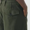 Bill-Hose aus Baumwoll-Canvas mit weitem Bein