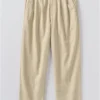 Bill-Hose aus Baumwoll-Canvas mit weitem Bein