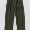 Bill-Hose aus Baumwoll-Canvas mit weitem Bein