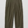 Bill-Hose aus Baumwoll-Canvas mit weitem Bein