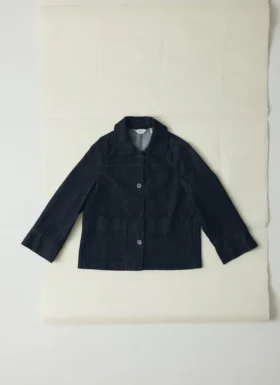 Bio-Indigo-Jeansjacke mit weiten Ärmeln