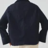Bio-Indigo-Jeansjacke mit weiten Ärmeln