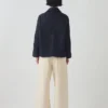Bio-Indigo-Jeansjacke mit weiten Ärmeln