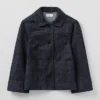 Bio-Indigo-Jeansjacke mit weiten Ärmeln