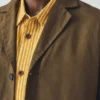 Blazer aus Baumwoll-Leinen-Mischung mit hohem Bruch