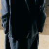 Blazer aus Baumwoll-Leinen-Mischung mit Laufstichmuster