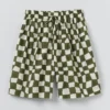 Blockdruck-Shorts mit Karo-Muster