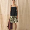 Blockdruck-Shorts mit Karo-Muster