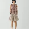 Blockdruck-Shorts mit Sorbet-Streifen Blockdruck-Shorts mit Sorbet-Streifen