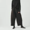 Carys Check Baumwoll-Woll-Hose mit weitem Bein