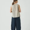 Carys Micro-Houndstooth-Hose mit weitem Bein