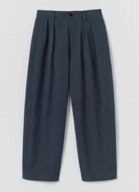Caspar-Streifen-Hose mit Falten