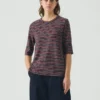 Cleo Stripe Baumwoll-T-Shirt