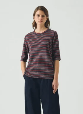Cleo Stripe Baumwoll-T-Shirt