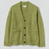 Donegal-Woll-Strickjacke mit V-Ausschnitt
