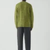 Donegal-Woll-Strickjacke mit V-Ausschnitt