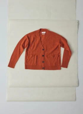 Ffion Boxy-Strickjacke aus Wolle und Kaschmir