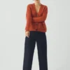 Ffion Boxy-Strickjacke aus Wolle und Kaschmir