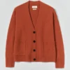 Ffion Boxy-Strickjacke aus Wolle und Kaschmir