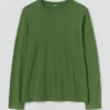 Frank Langarm-T-Shirt aus Baumwolle