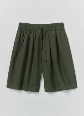 Garment-gefärbte leichte Leinen-Shorts