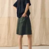 Garment-gefärbte leichte Leinen-Shorts