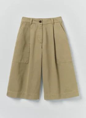 Gefaltete Shorts aus Baumwolltwill