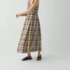 Gelato-Karo-Leinenkleid
