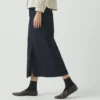 Gerader Rock aus Indigo-Denim Gerader Rock aus Indigo-Denim
