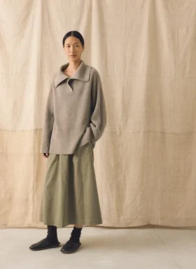 Gerippter Pullover aus Wolle und Kaschmir